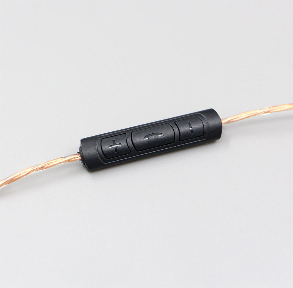 With Mic Remote Copper Shielding Headphone Cable For Sennheiser HD25-1 SP HD650 HD600 HD580 HD525 HD565