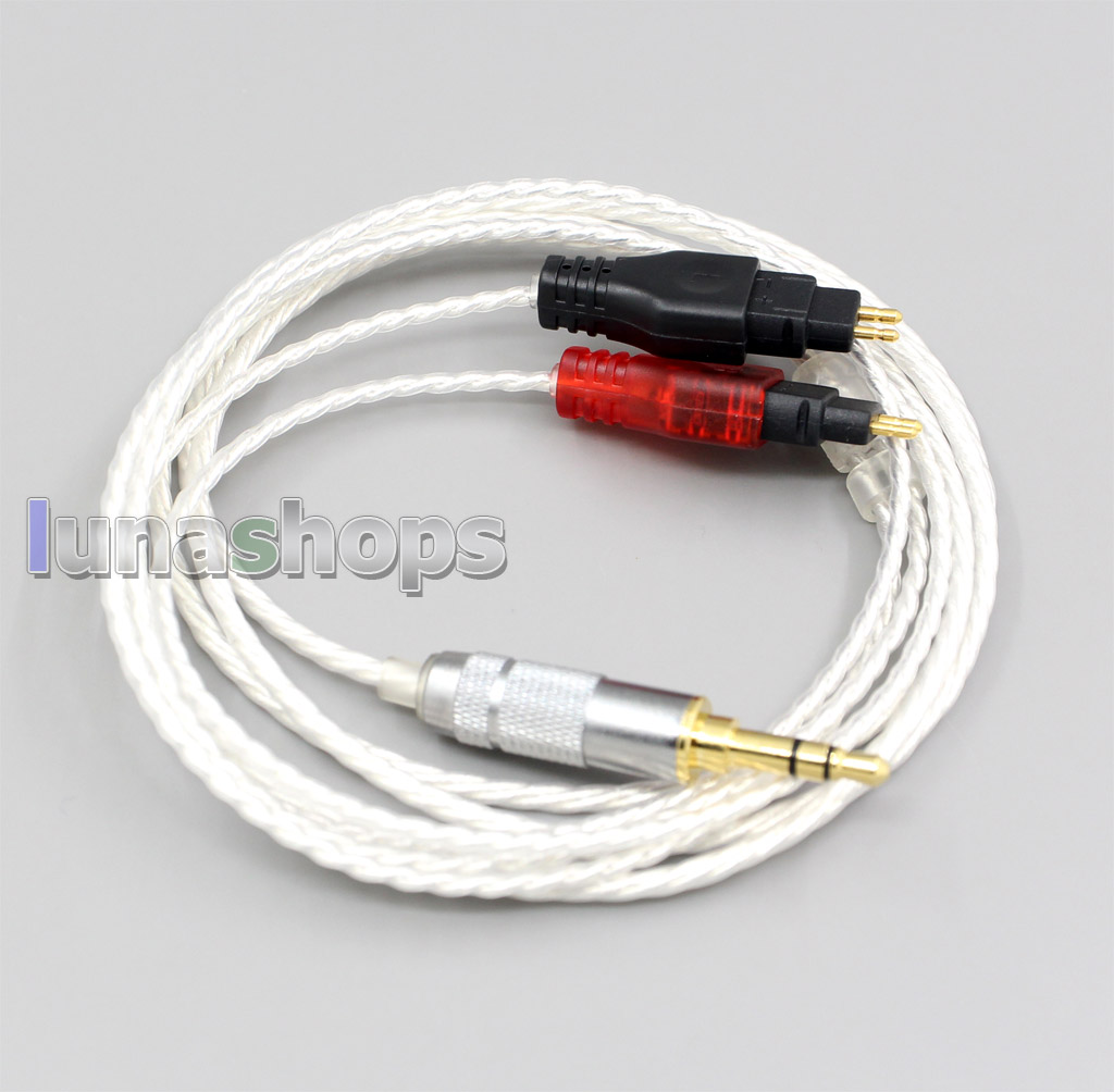 3.5mm XLR 4.4mm 2.5mm Hi-Res Silver Plated 7N OCC Earphone Cable For Sennheiser HD580 HD600 HD650 HDxxx HD660S