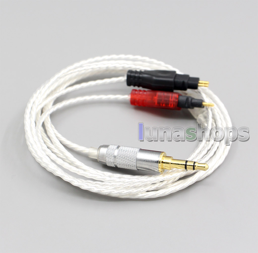 3.5mm XLR 4.4mm 2.5mm Hi-Res Silver Plated 7N OCC Earphone Cable For Sennheiser HD580 HD600 HD650 HDxxx HD660S