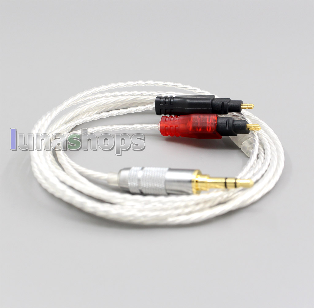 3.5mm XLR 4.4mm 2.5mm Hi-Res Silver Plated 7N OCC Earphone Cable For Sennheiser HD580 HD600 HD650 HDxxx HD660S