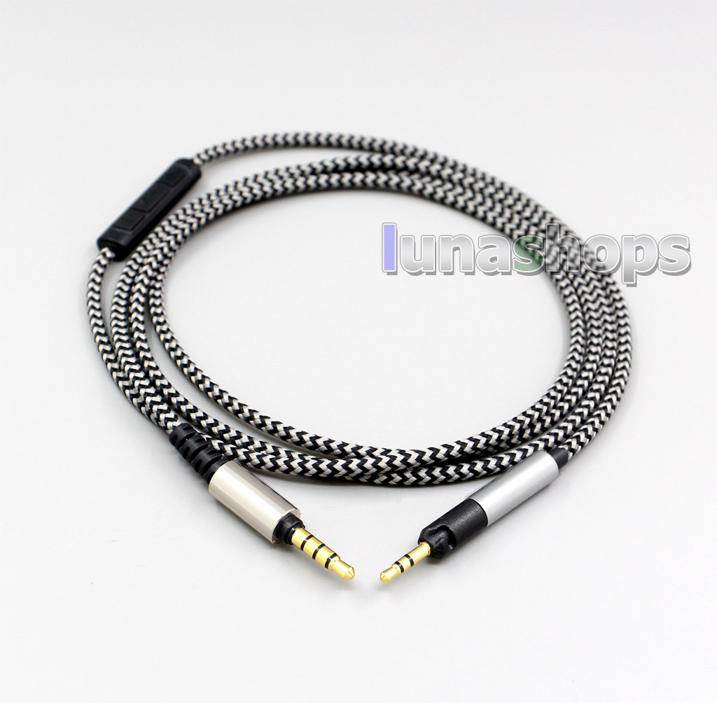 Hi-OFC With Mic Remote Headphone Cable For Sennheiser HD595 HD598 HD558 HD518 Headset