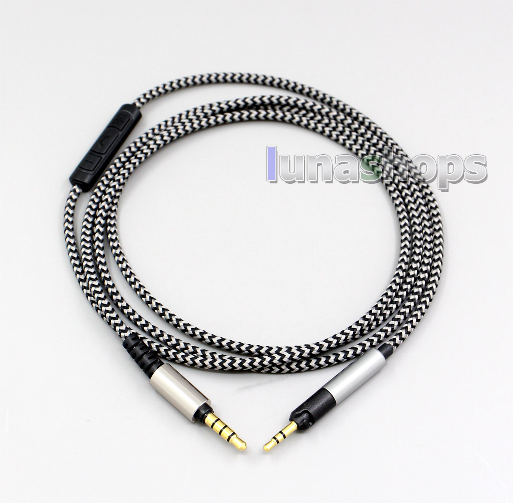 Hi-OFC With Mic Remote Headphone Cable For Sennheiser HD595 HD598 HD558 HD518 Headset