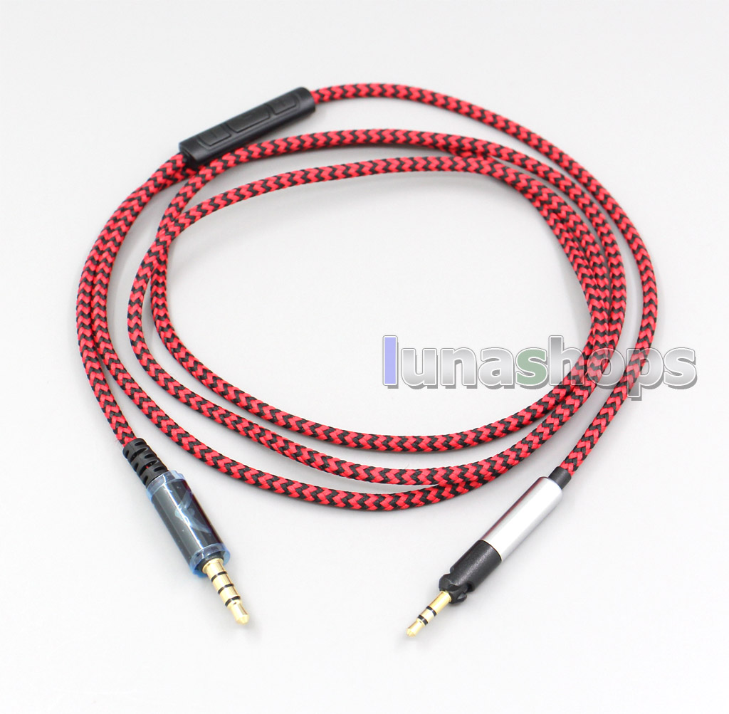 Hi-OFC With Mic Remote Headphone Cable For Sennheiser HD595 HD598 HD558 HD518 Headset