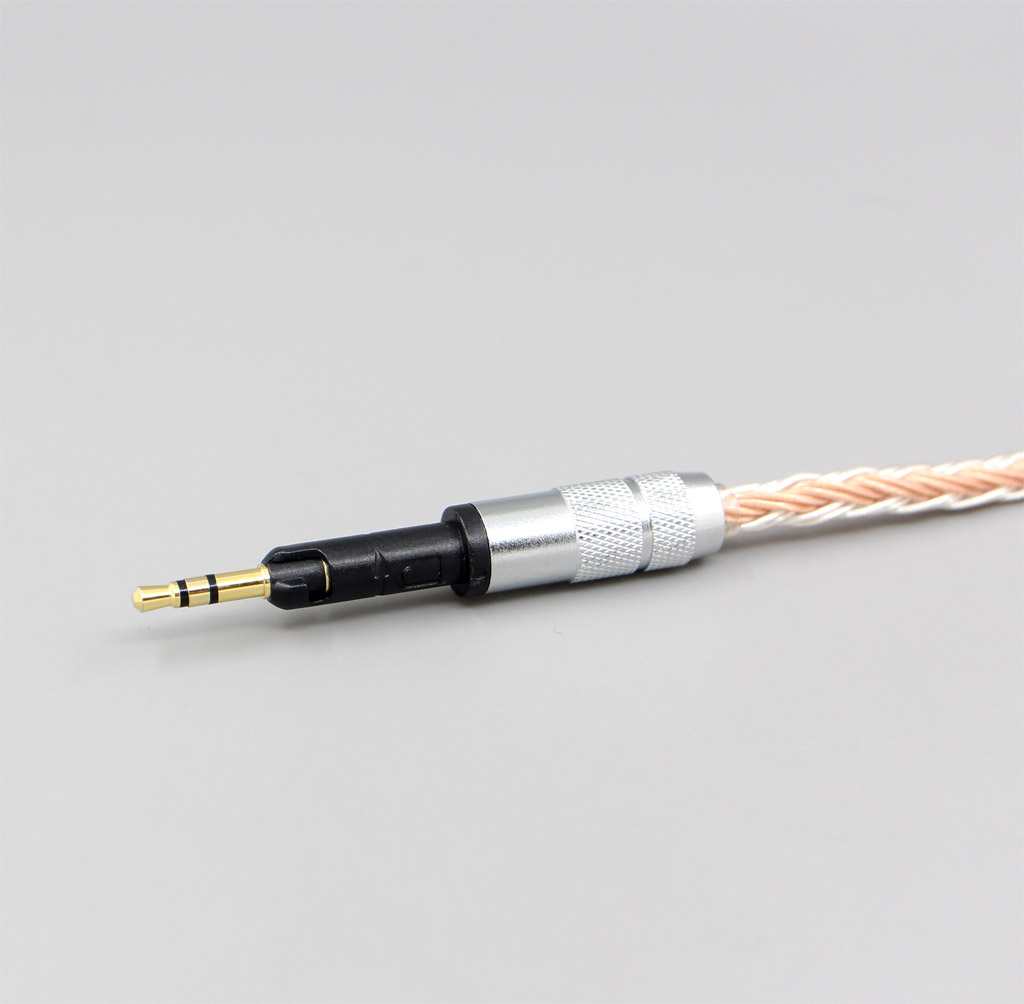 3.5mm 2.5mm 4.4mm 16 Cores Pure Silver Plated Headphone Cable For Sennheiser HD6 HD7 HD8 MIX DJ HD595