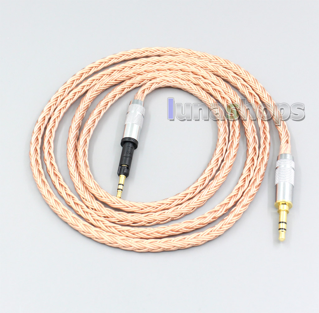 2.5mm 4.4mm XLR 3.5mm 16 Core 99% 7N OCC Earphone Cable For Sennheiser HD6 HD7 HD8 MIX DJ HD595
