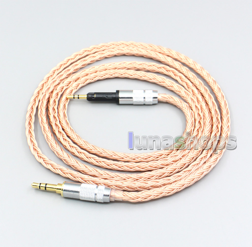 2.5mm 4.4mm XLR 3.5mm 16 Core 99% 7N OCC Earphone Cable For Sennheiser HD6 HD7 HD8 MIX DJ HD595