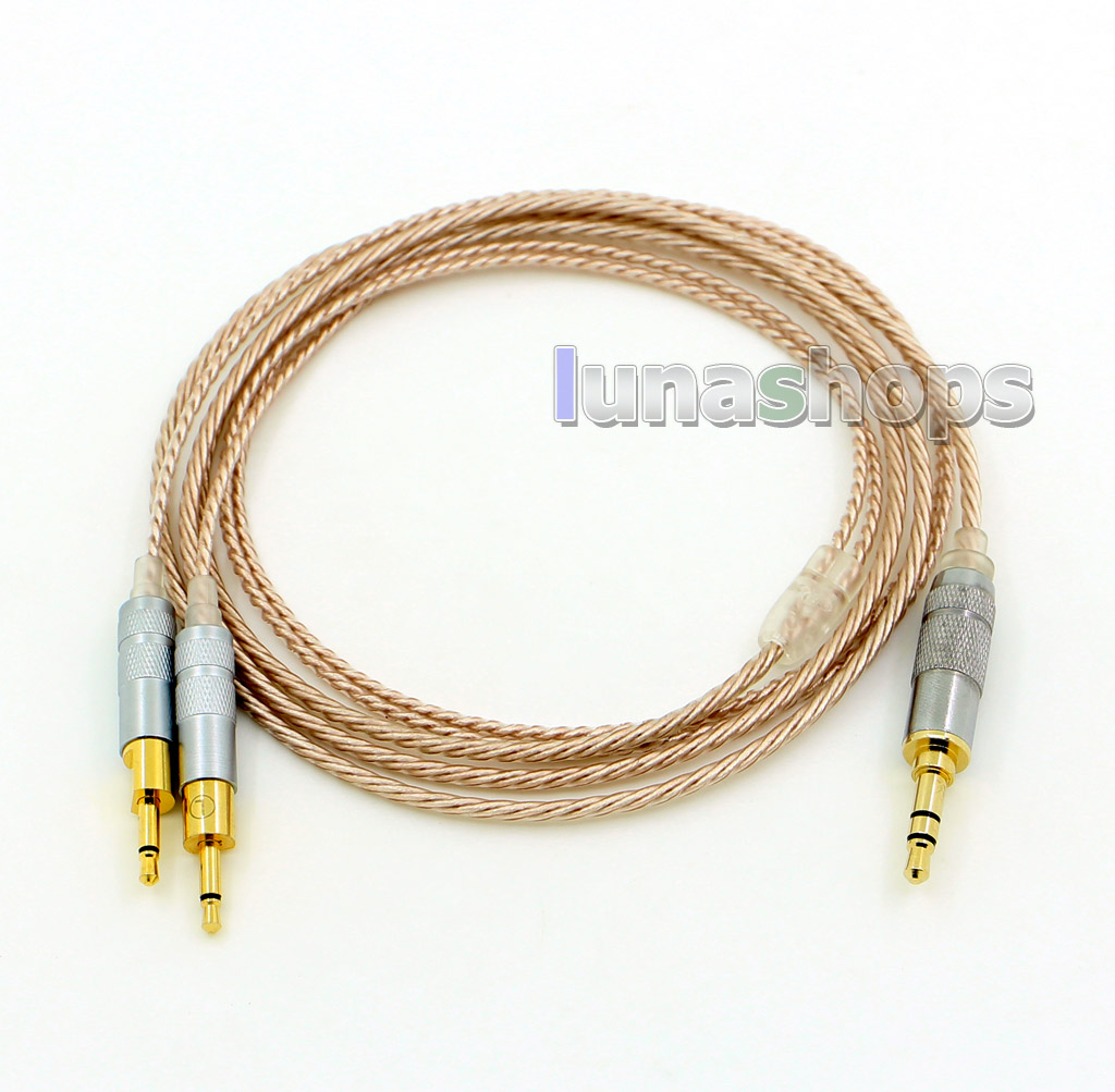 Hi-Res Silver Plated XLR 2.5mm 4.4mm 3.5mm Headphone Earphone Cable For Sennheiser HD700