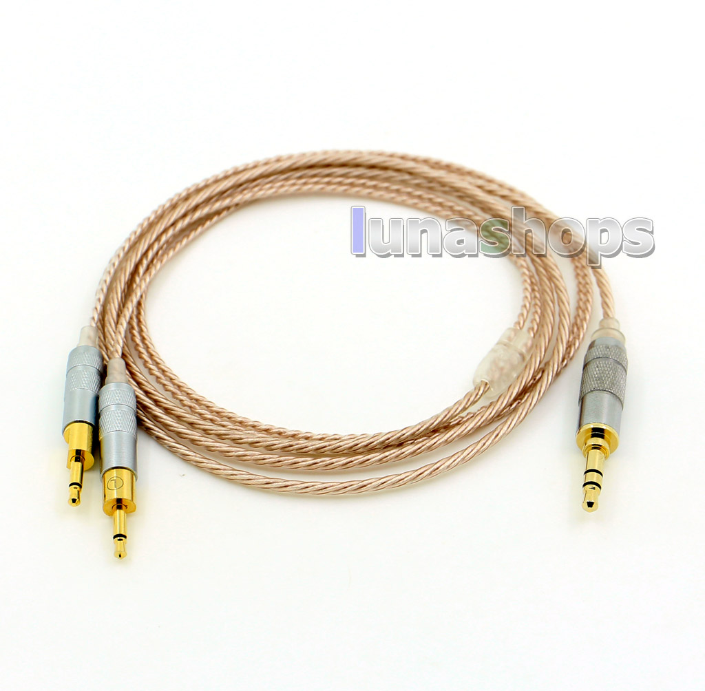 Hi-Res Silver Plated XLR 2.5mm 4.4mm 3.5mm Headphone Earphone Cable For Sennheiser HD700