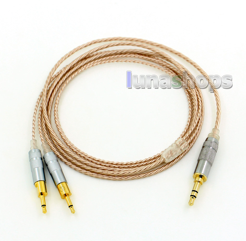 Hi-Res Silver Plated XLR 2.5mm 4.4mm 3.5mm Headphone Earphone Cable For Sennheiser HD700