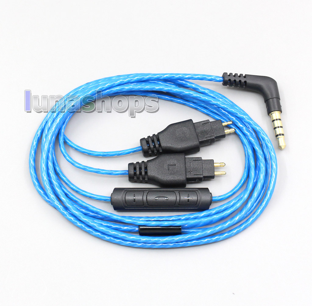 With Mic Remote Volume Earphone Headphone Cable For Sennheiser HD660s HDxxx HD650 HD600 HD580 