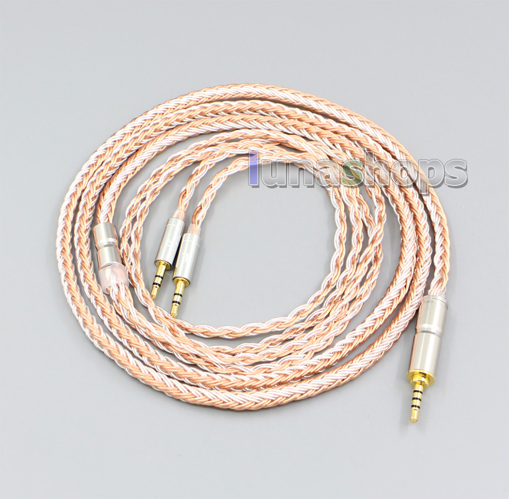 Length:1.25m,    We have 3.5mm , 3.5mm balanced,2.5mm balanced,4.4mm balanced ,and XLR 4 pin plug for your selection, Please leave us message for the type you want when you order. Or else 3.5mm plug version will be shipped out.     Tips: 3.5mm 4 pole Balanced Plug (Bal) cable work on Hifiman Series Player,Qulcos qa361 Player , COWON PLENUE S Player and other players which have related ports.  MobilePhone Iphone or normal player can not work (One side will not have sound if you use the 3.5mm balanced cable on them).
