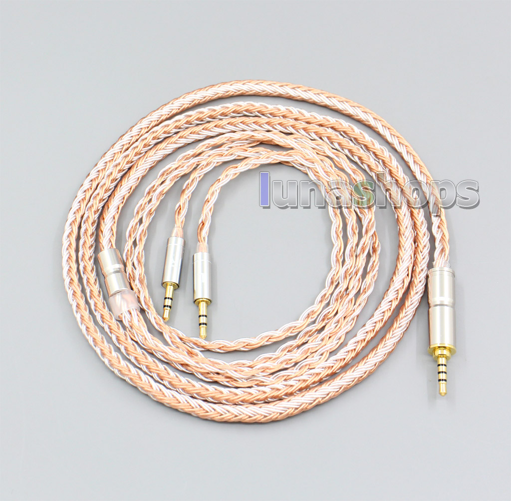 Length:1.25m,    We have 3.5mm , 3.5mm balanced,2.5mm balanced,4.4mm balanced ,and XLR 4 pin plug for your selection, Please leave us message for the type you want when you order. Or else 3.5mm plug version will be shipped out.     Tips: 3.5mm 4 pole Balanced Plug (Bal) cable work on Hifiman Series Player,Qulcos qa361 Player , COWON PLENUE S Player and other players which have related ports.  MobilePhone Iphone or normal player can not work (One side will not have sound if you use the 3.5mm balanced cable on them).