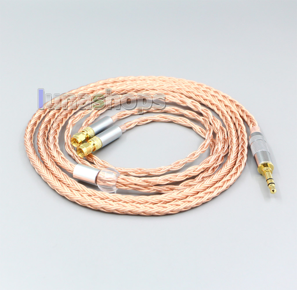 2.5mm 3.5mm XLR Balanced 16 Core 99% 7N  OCC Earphone Cable For HiFiMan HE400 HE5 HE6 HE300 HE4 HE500 HE6