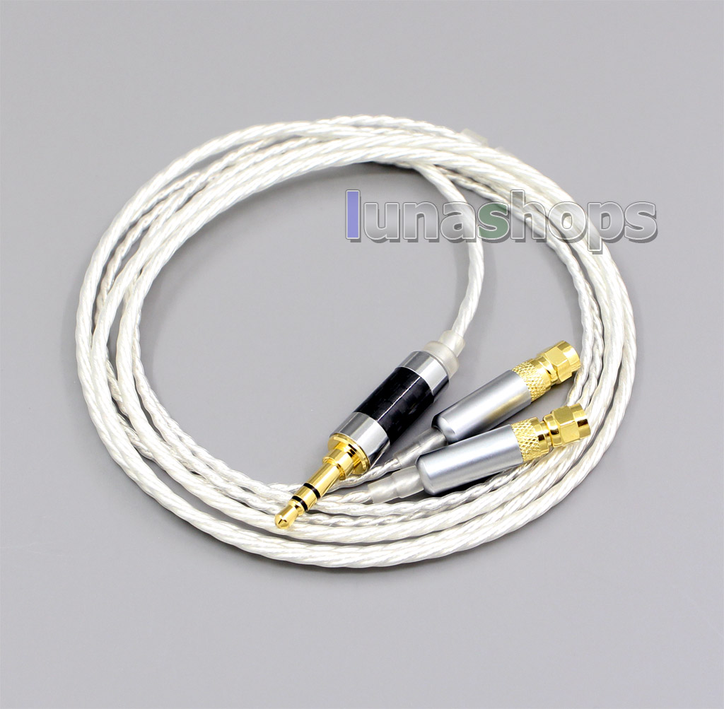 Hi-Res 7N OCC Silver Plated Headphone Earphone Cable For HiFiMan HE400 HE5 HE6 HE300 HE4 HE500 HE600 