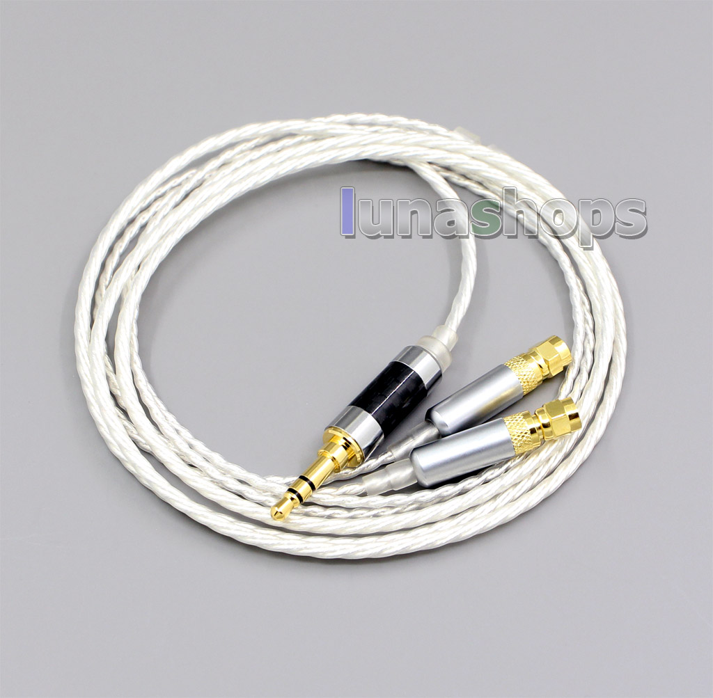 Hi-Res 7N OCC Silver Plated Headphone Earphone Cable For HiFiMan HE400 HE5 HE6 HE300 HE4 HE500 HE600