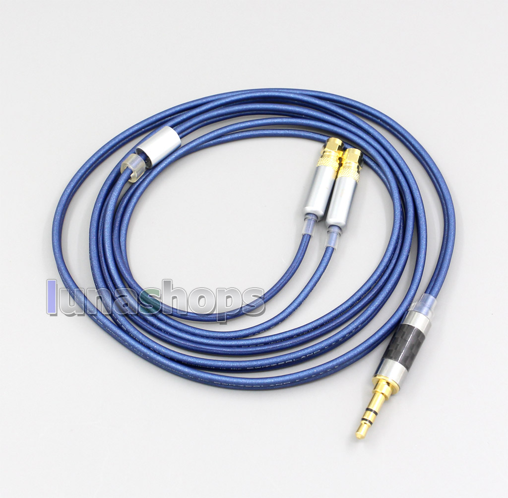 120cm Earphone PURE Silver Cable + PEP Insulated For HiFiMan HE400 HE5 HE6 HE300  HE4 HE500 HE600 Headphone