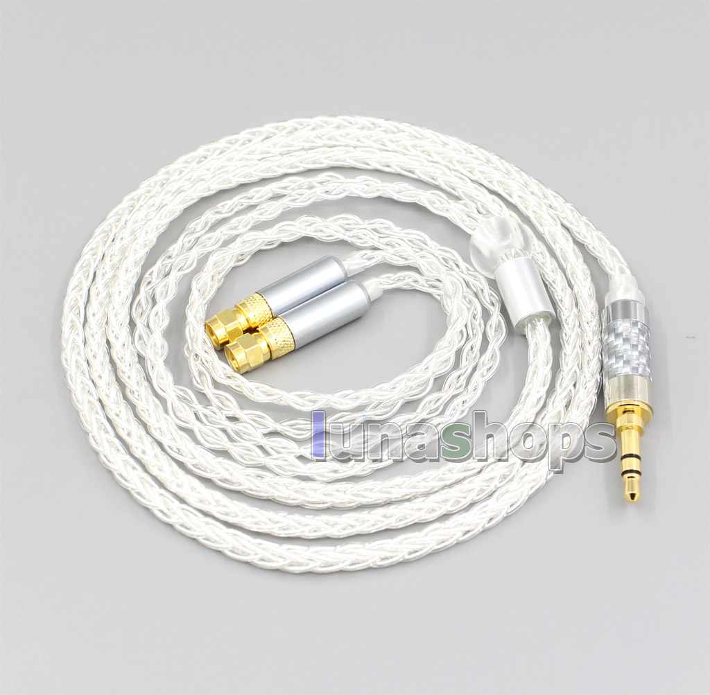 2.5mm 4.4mm XLR 8 Core Silver Plated OCC Earphone Cable For HiFiMan HE400 HE5 HE6 HE300 HE4 HE500 HE6