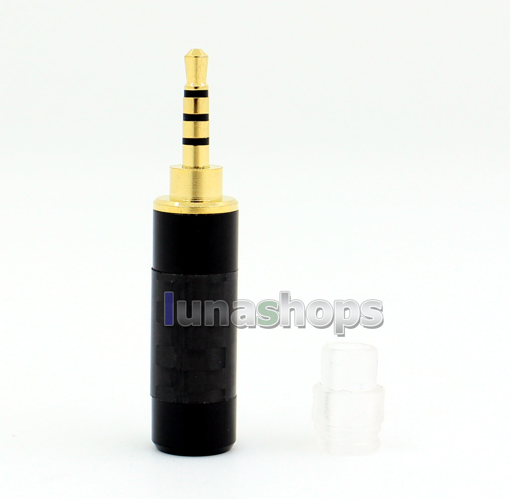 Y-Series Nonmagnetic Pure Copper Main Body 4.4mm 3.5mm 2.5mm Black Carbon Balanced TRRS Plug Adapter + Tail Adapter