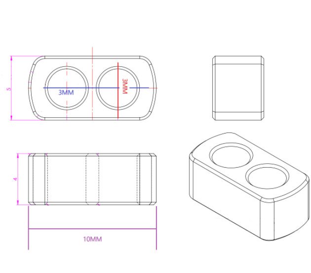 G-Series Full Metal Slider Custom DIY Adapter Plugs For 8 Cores 16 Cores Headphone Earphone Cable 