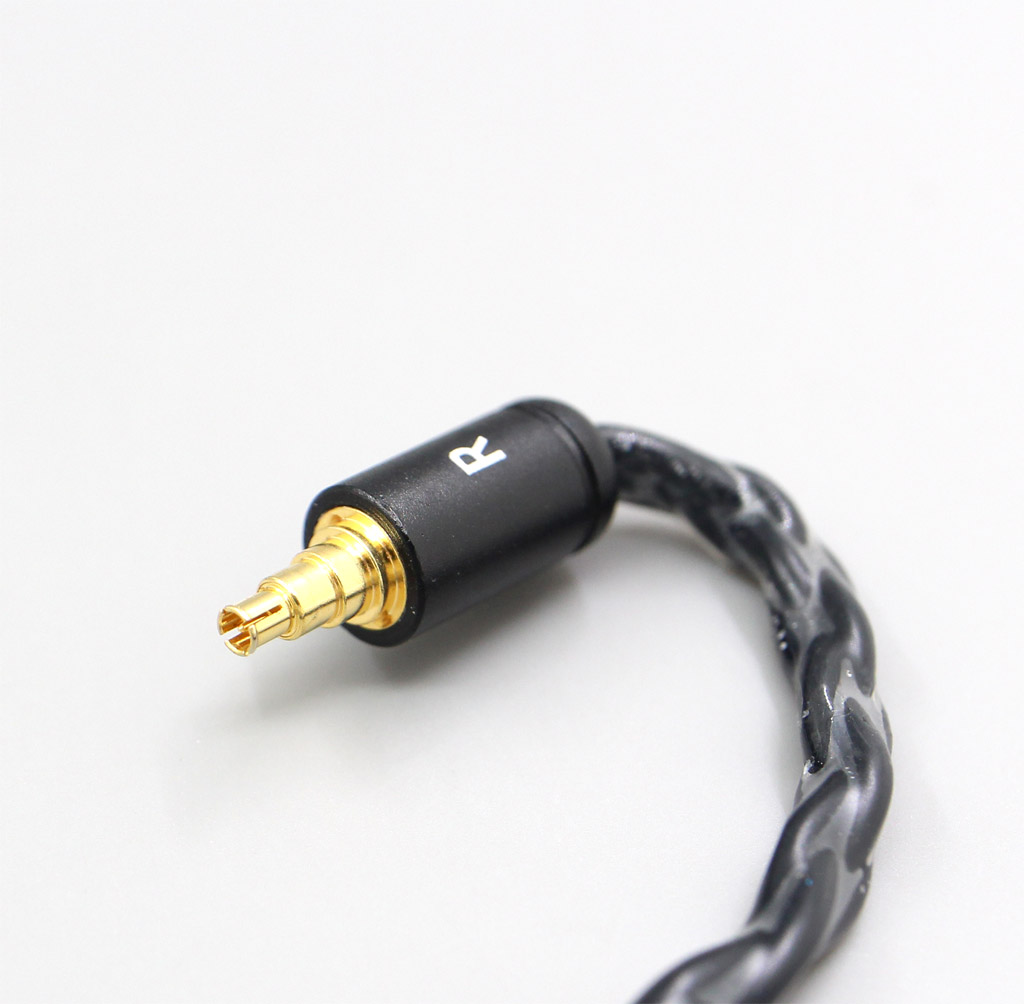 3.5mm 2.5mm 4.4mm XLR 8 Core Silver Plated OCC Black Earphone Cable For Sennheiser IE40 Pro