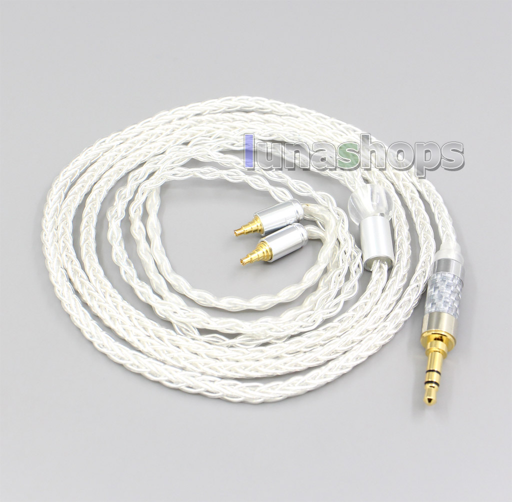 3.5mm 2.5mm 4.4mm XLR 8 Core Silver Plated OCC Earphone Cable For Sennheiser IE40 Pro