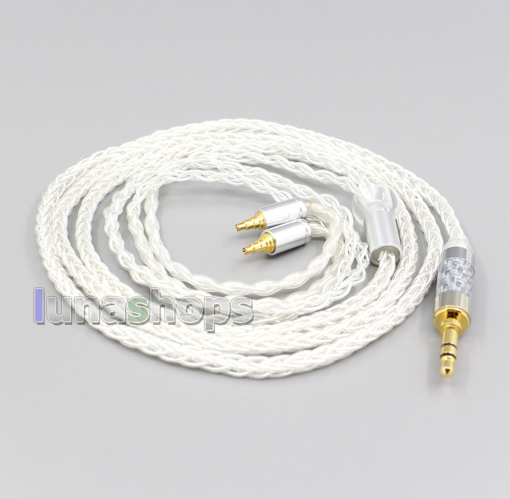 3.5mm 2.5mm 4.4mm XLR 8 Core Silver Plated OCC Earphone Cable For Sennheiser IE40 Pro