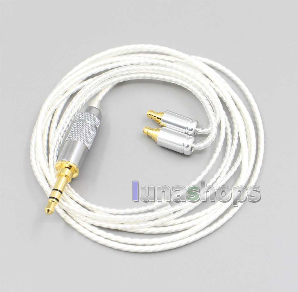 3.5mm 2.5mm 4.4mm XLR Hi-Res Silver Plated 7N OCC Earphone Cable For Sennheiser IE400 IE500 Pro