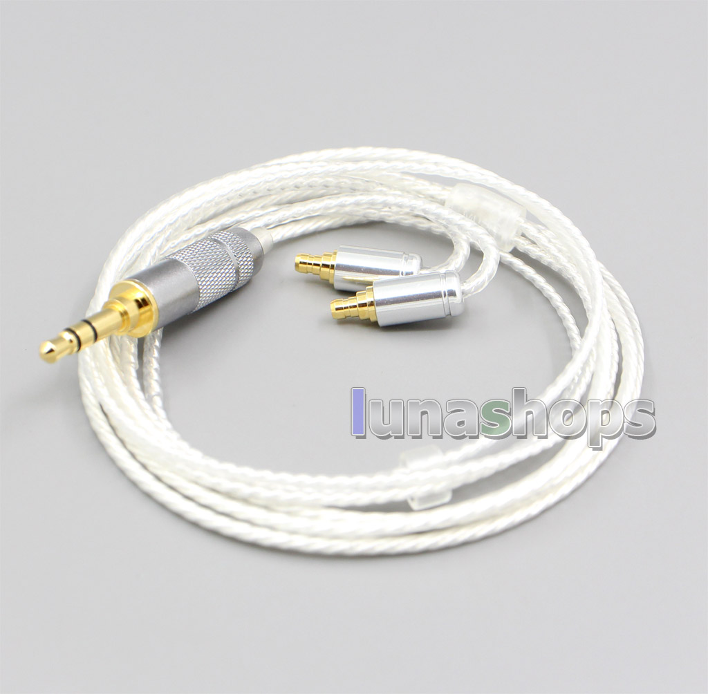 3.5mm 2.5mm 4.4mm XLR Hi-Res Silver Plated 7N OCC Earphone Cable For Sennheiser IE400 IE500 Pro