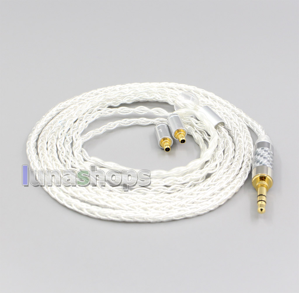 3.5mm 2.5mm XLR 4.4mm 8 Core Silver Plated OCC Earphone Cable For Sennheiser IE400 IE500 Pro