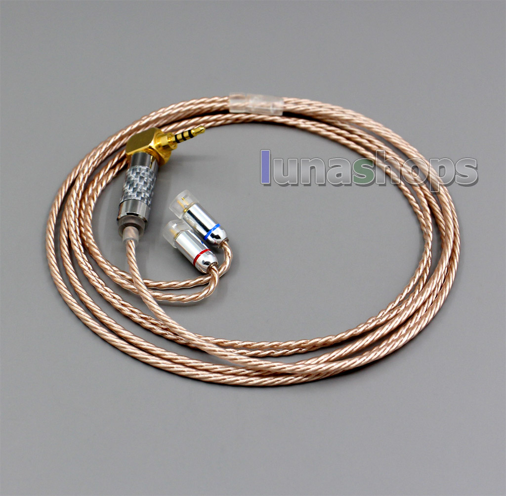 Hi-Res Silver Plated XLR 3.5mm 2.5mm 4.4mm Earphone Cable For Sennheiser IE8 IE8i IE80 IE80s Metal Pin