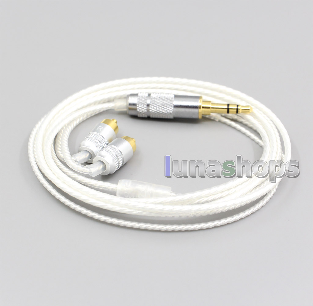 3.5mm 4.4mm XLR 2.5mm Hi-Res Silver Plated 7N OCC Earphone Cable For Sony IER-M7 IER-M9 IER-Z1R