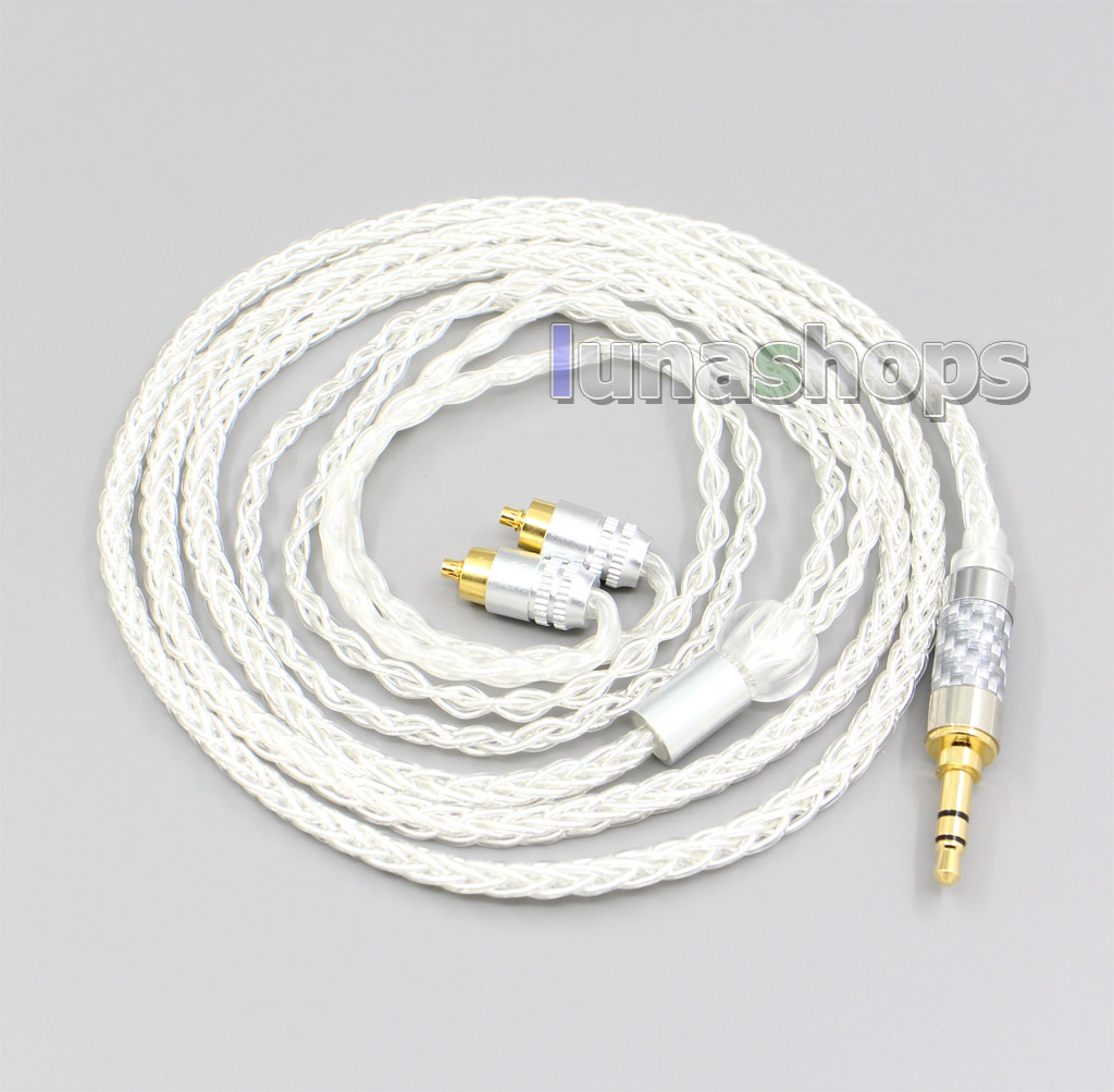 3.5mm 2.5mm 4.4mm XLR 8 Core Silver Plated OCC Earphone Cable For Sony IER-M7 IER-M9 IER-Z1R