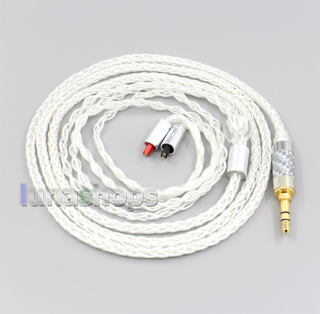 8 Core Silver Plated OCC Earphone Cable For Audio-Technica ATH-IM50 IM70 IM01 IM02 IM03 IM04