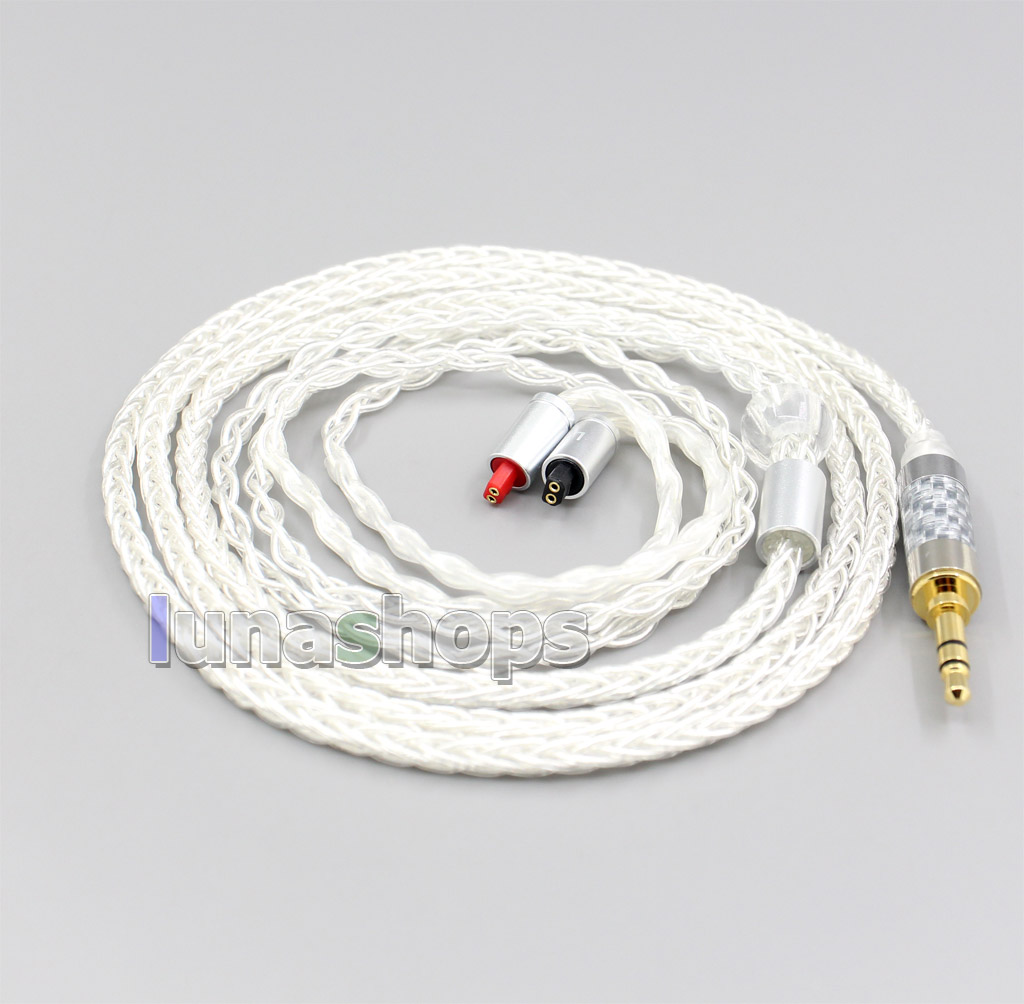 8 Core Silver Plated OCC Earphone Cable For Audio-Technica ATH-IM50 IM70 IM01 IM02 IM03 IM04