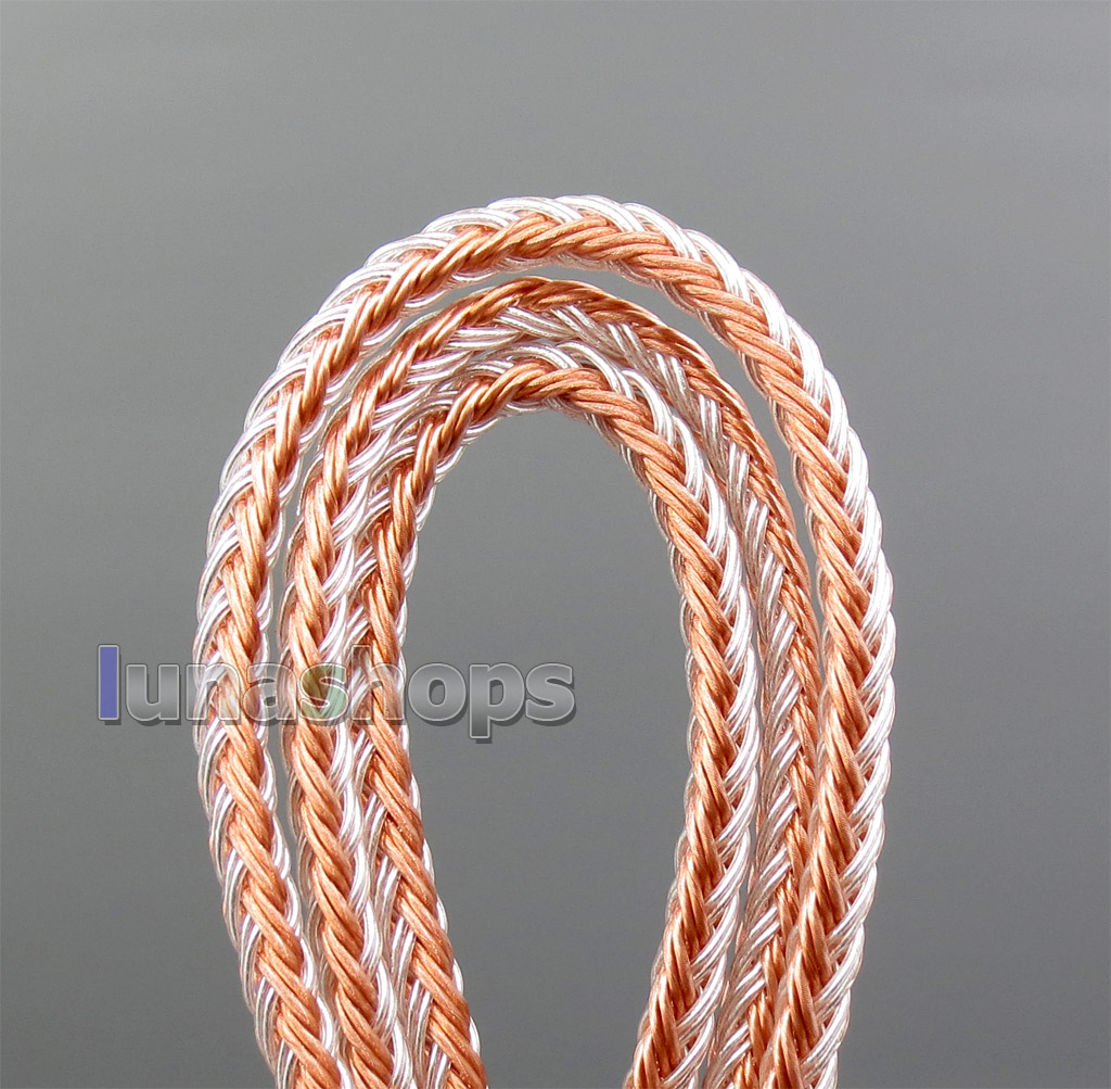 3.5mm 4pole TRRS Re-Zero Balanced 16 Core OCC Silver Mixed Earphone Cable For Audio-Technica ATH-IM50 IM70 IM01 IM02 03 04