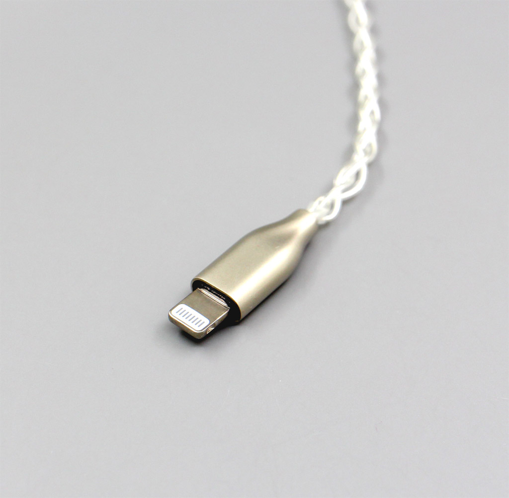 99.9% Pure Silver MMCX Iphone Port Earphone Cable For Shure se535 se846 In Ear 5 6 8 10 12 20 BA