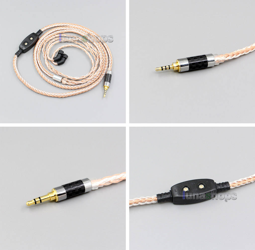 Length:1.25m,   We have 3.5mm , 3.5mm balanced,2.5mm balanced,4.4mm balanced ,and XLR 4 pin plug for your selection, Please leave us message for the type you want when you order. Or else 3.5mm plug version will be shipped out.  Tips: 3.5mm 4 pole Balanced Plug (Bal) cable work on Hifiman Series Player,Qulcos qa361 Player , COWON PLENUE S Player and other players which have related ports.  MobilePhone Iphone or normal player can not work (One side will not have sound if you use the 3.5mm balanced cable on them).
