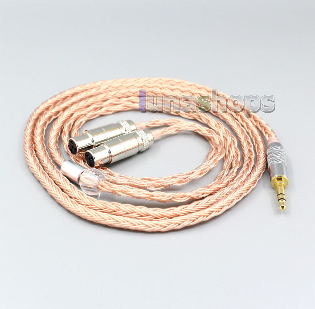 2.5mm 3.5mm XLR Balanced 16 Core 99% 7N  OCC Earphone Cable For Audeze LCD-3 LCD3 LCD-2 LCD2 LCD-X LCD-XC