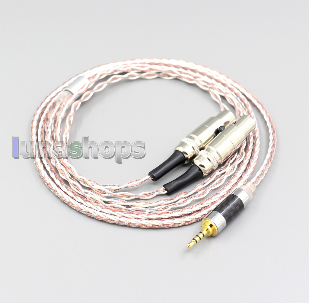800 cores Silver + OCC Alloy Earphone Headphone Cable For Audeze LCD-3 LCD3 LCD-2 LCD2 LCD-X LCD-XC