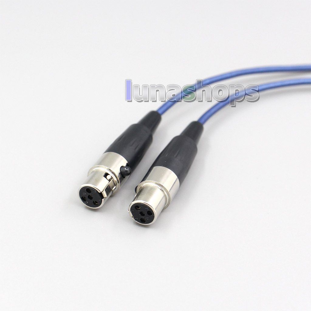 Blue 99% Pure Silver XLR 3.5mm 2.5mm 4.4mm Earphone Cable For Audeze LCD-3 LCD3 LCD-2 LCD2 LCD-X LCD-XC