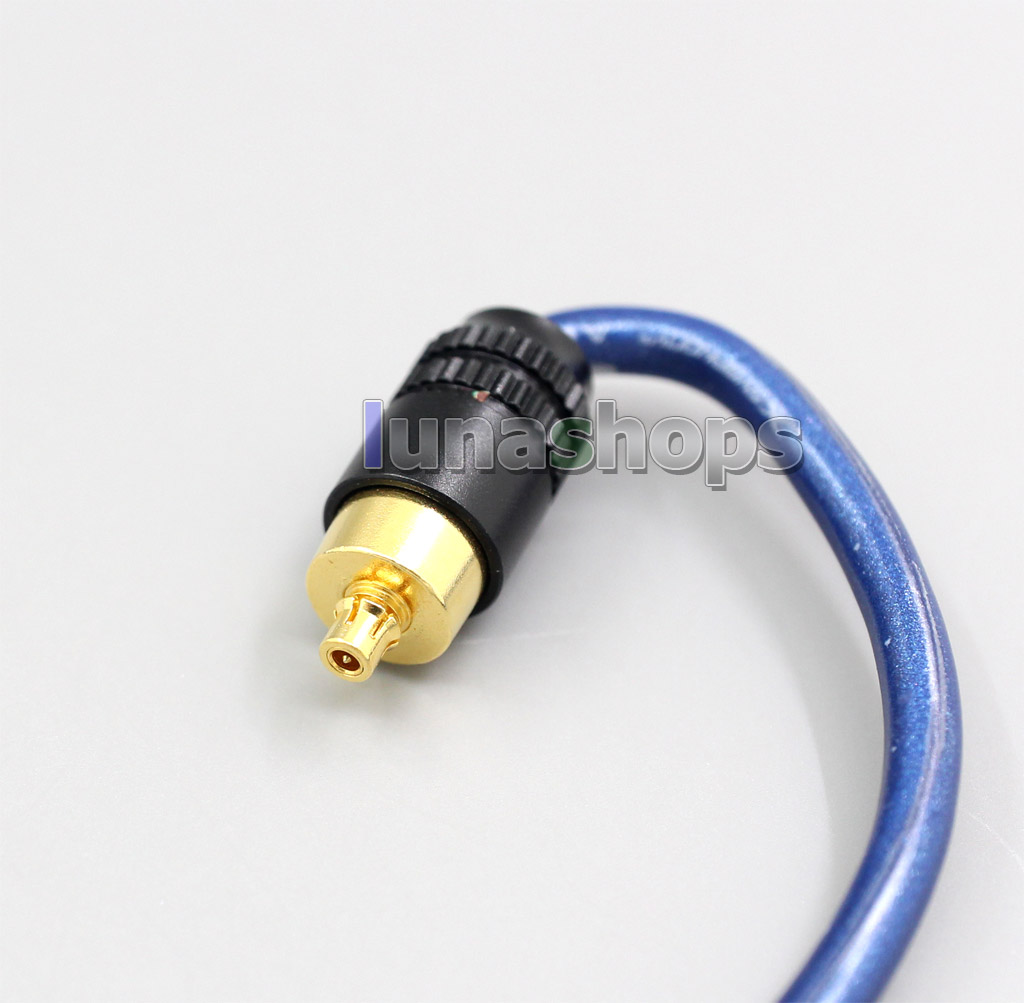 Blue 99% Pure Silver XLR 3.5mm 2.5mm 4.4mm Earphone Cable For Sony IER-M7 IER-M9 IER-Z1R