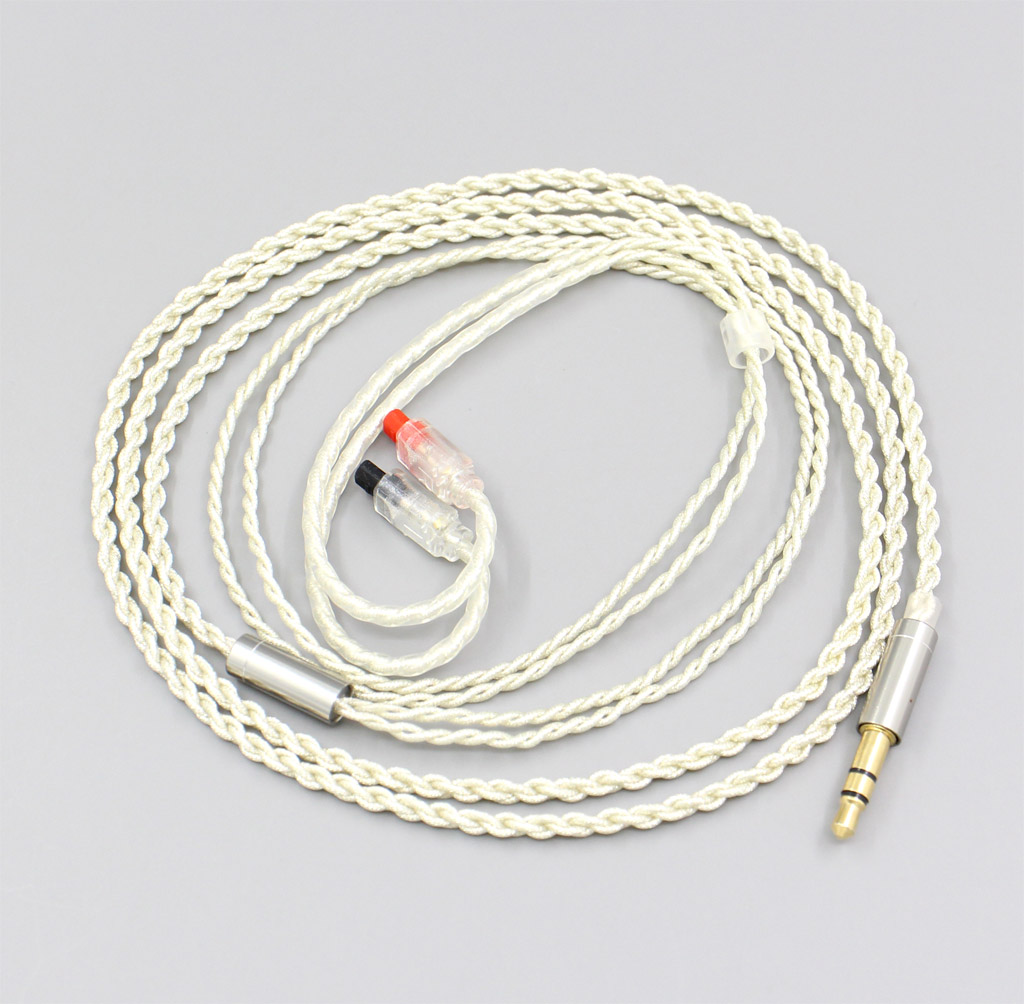Silver Foiled Plated 3.5mm Earphone Cable For Audio-Technica ATH-IM50 IM70 IM01 IM02 03