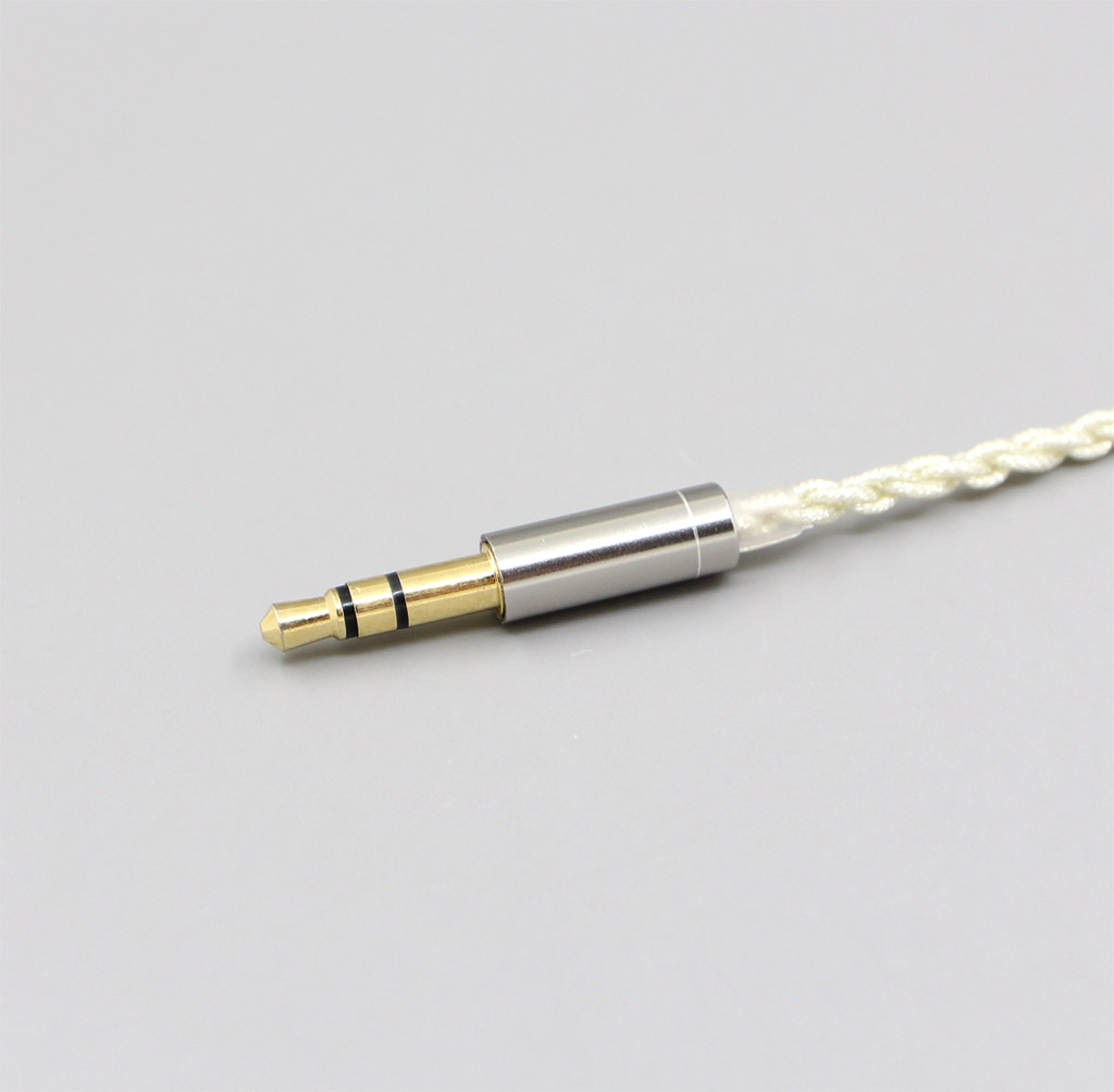 Silver Foiled Plated 3.5mm Earphone Cable For Audio-Technica ATH-IM50 IM70 IM01 IM02 03