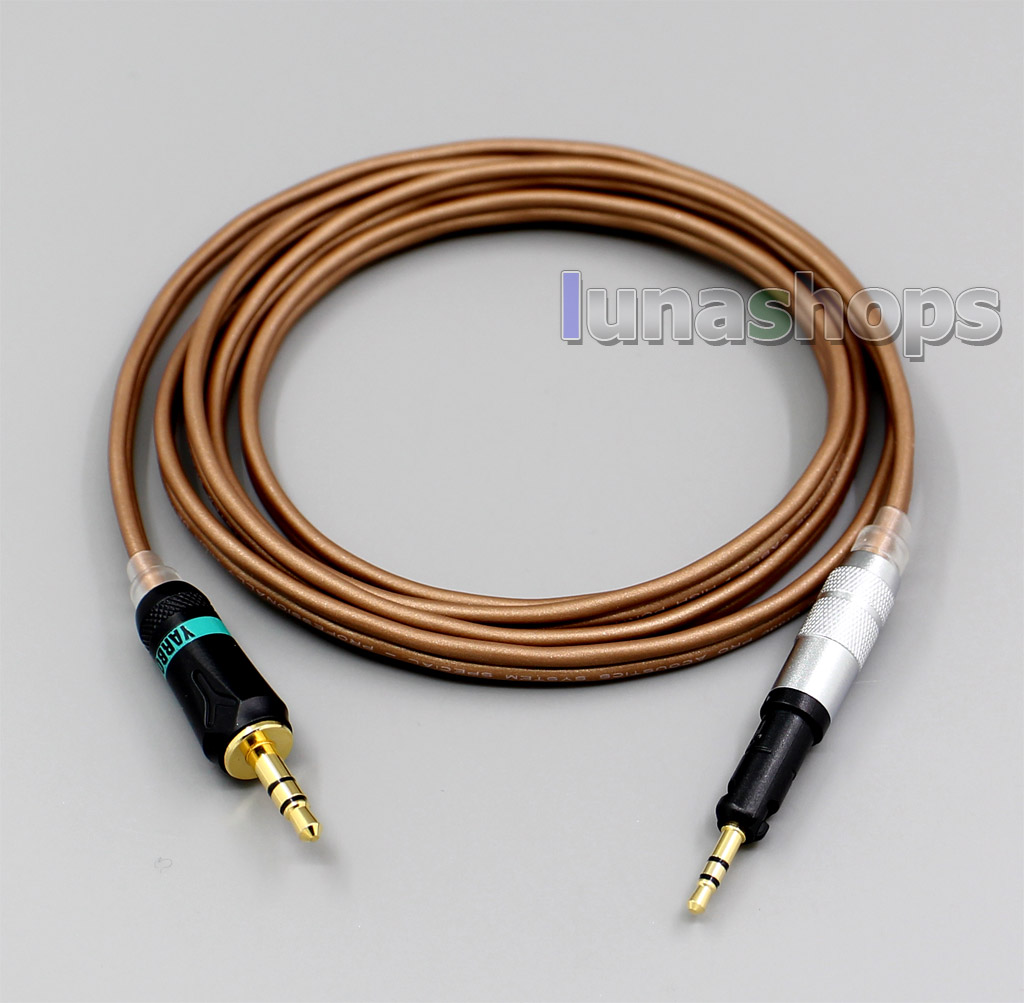 120cm Headphone PURE Silver Cable + PEP Insulated For ultrasone signature PRO Audio Technica ATH-M50x ATH-M40x