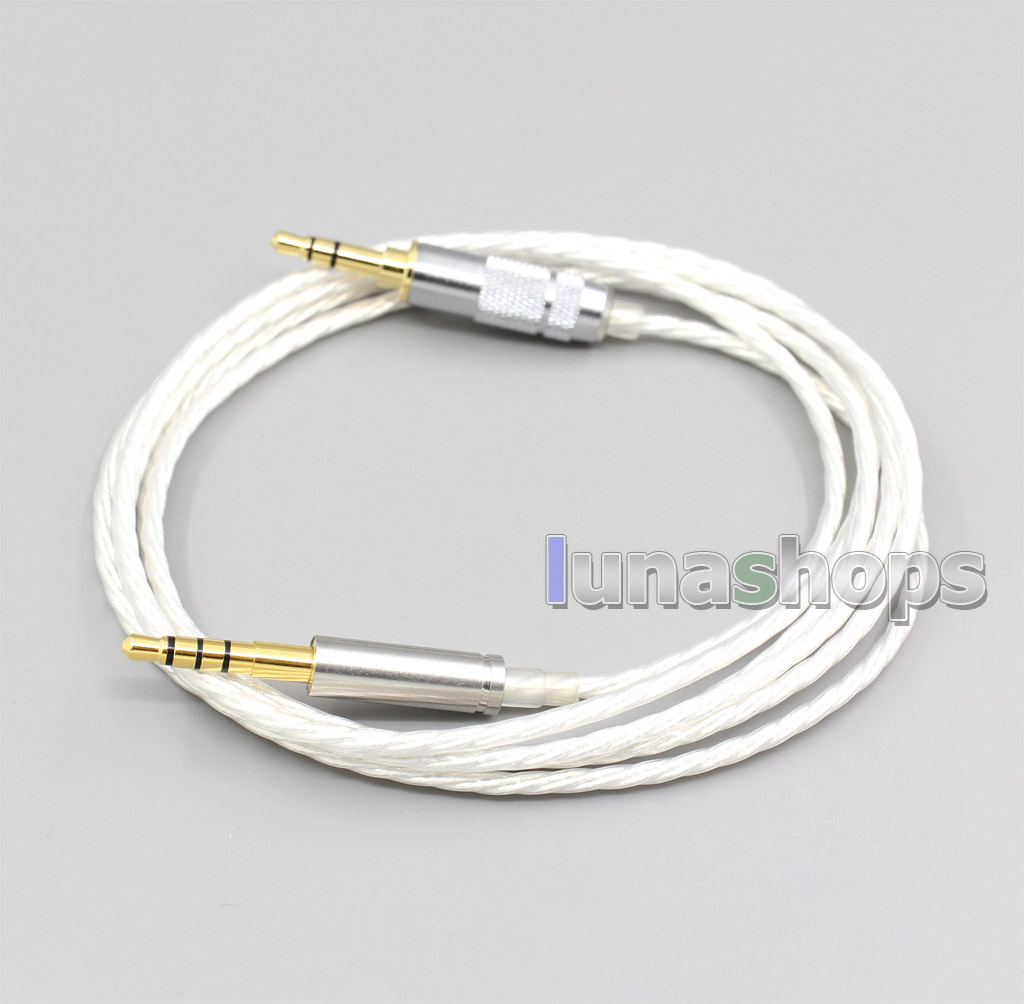 Hi-Res Silver Plated 7N OCC Earphone Cable For Denon AH-mm400 AH-mm300 AH-mm200 Beats solo2 solo3 SHP9500