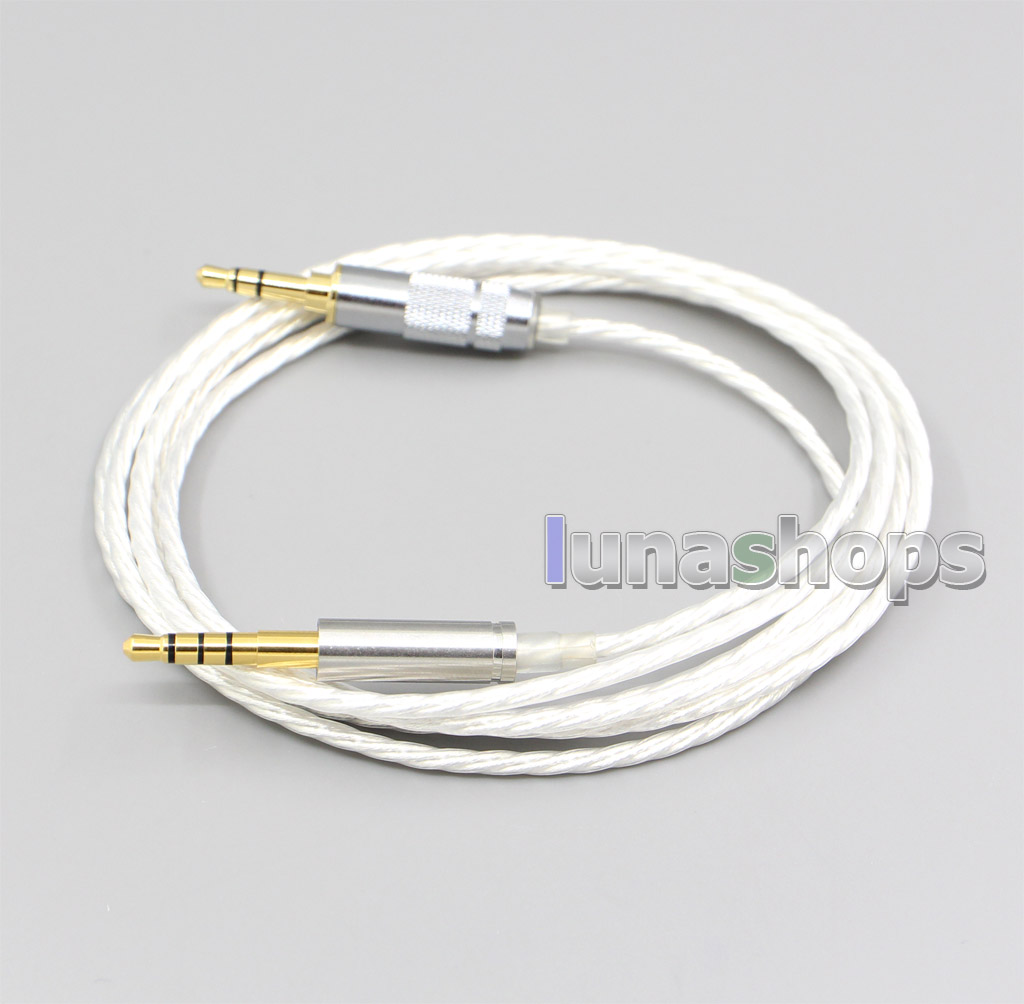Hi-Res Silver Plated 7N OCC Earphone Cable For Denon AH-mm400 AH-mm300 AH-mm200 Beats solo2 solo3 SHP9500