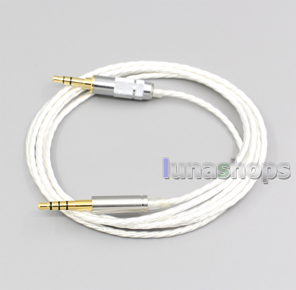 Hi-Res Silver Plated 7N OCC Earphone Cable For Denon AH-mm400 AH-mm300 AH-mm200 Beats solo2 solo3 SHP9500