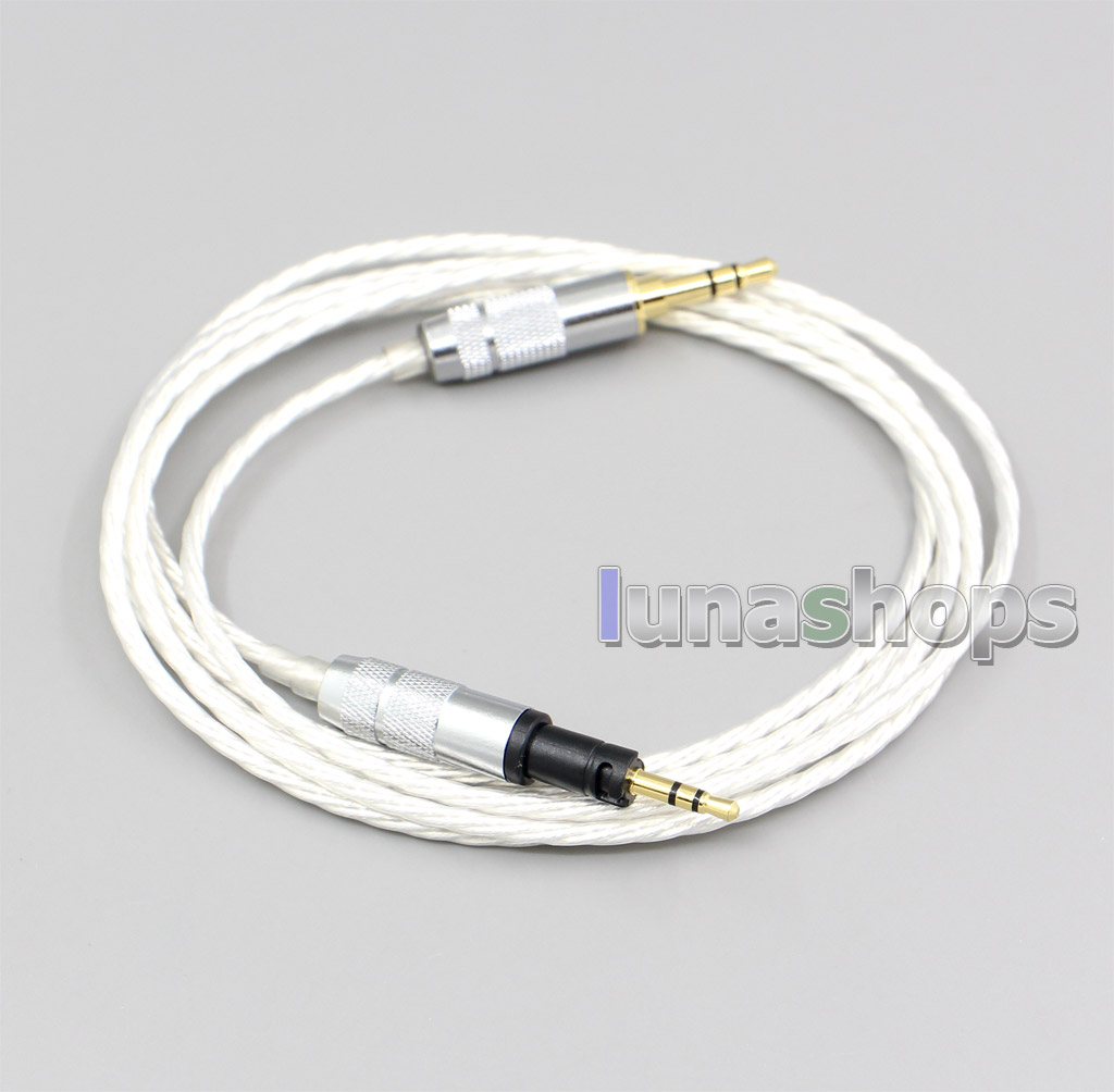 XLR 4.4mm Hi-Res Silver Plated 7N OCC Earphone Cable For Sennheiser Momentum 1.0 2.0 On-Ear Headphones