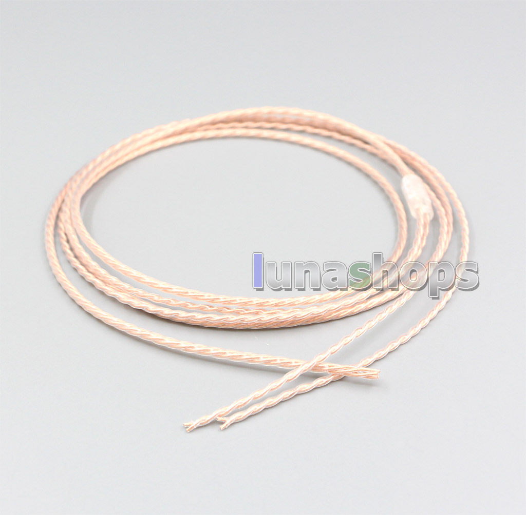 Bulk 1.2m Pure 7N PCOCC Headphone Earphone Cable DIY Custom or repair earphone wire