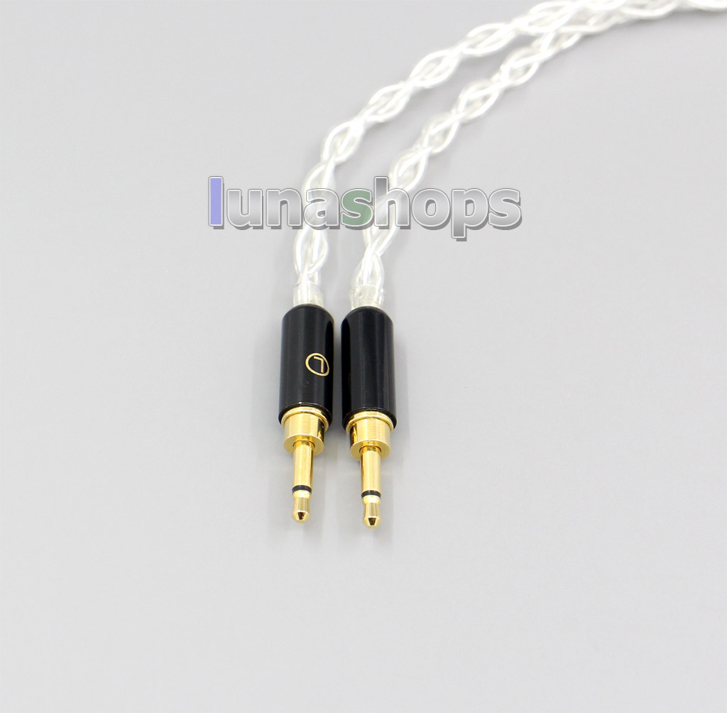 New Pin 99% Pure Silver 8 Core 2.5mm 4.4mm 3.5mm XLR Headphone Earphone Cable For Oppo PM-1 PM-2 Planar Magnetic